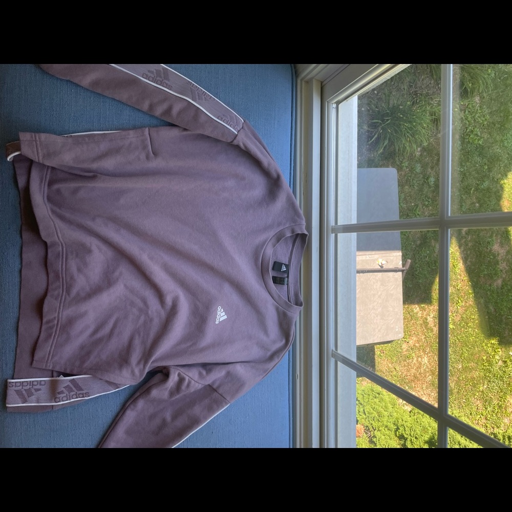 Adidas Purple Crewneck Sweatshirt